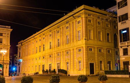 View of Palazzo Ducale in Genoa, Italyのeditorial素材