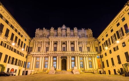 View of Palazzo Ducale in Genoa, Italyのeditorial素材