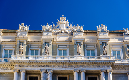 Details of the Doge's Palace in Genoa - Italyのeditorial素材