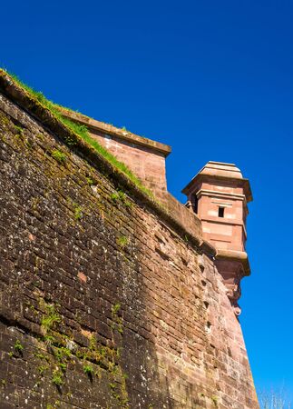 Walls of the fortress of Belfort - Franceのeditorial素材