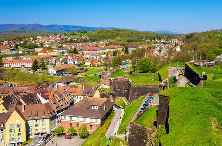 View of Belfort from the fortress - Franceのeditorial素材