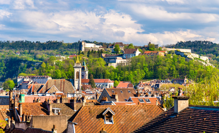 View of the old town of Besancon - France, Doubsのeditorial素材