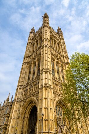 Victoria Tower of the Palace of Westminster - Londonのeditorial素材