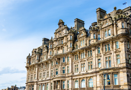 Historic building in the city centre of Edinburgh - Scotlandのeditorial素材