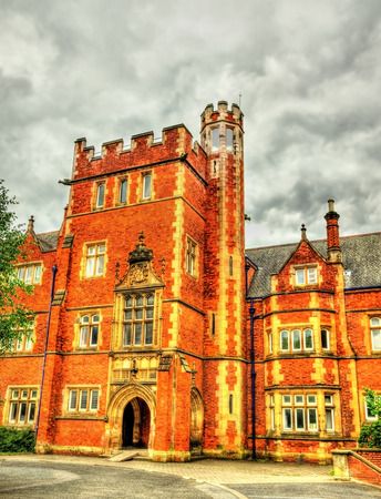 A tower of Queen's University Belfast - Northern Irelandのeditorial素材