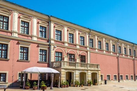 Walls of the Lublin Royal Castle in Polandのeditorial素材