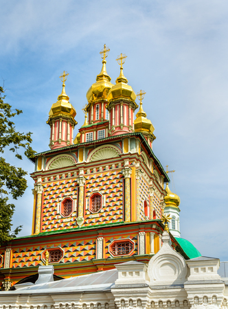The Gateway Church of the Nativity of St. John the Baptist in Trinity Lavra of St. Sergiusの写真素材