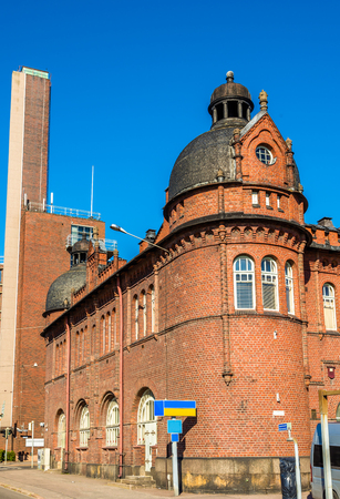 Former customs and warehouse at Port of Helsinki - Finlandの写真素材