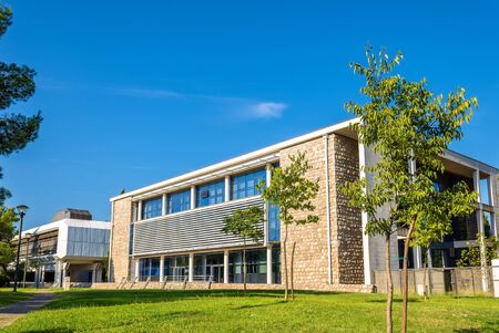 Buildings in the city centre of Podgorica - Montenegroのeditorial素材