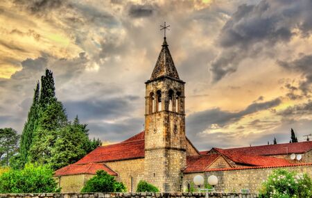 View of a church in Split - Croatiaの写真素材
