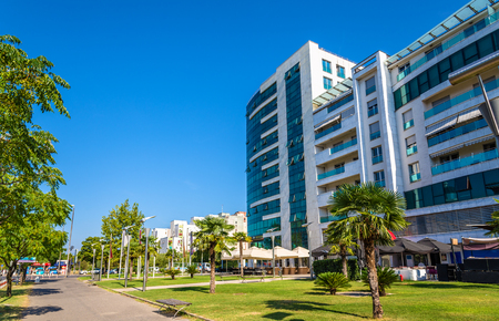 Buildings in the city centre of Podgorica - Montenegroの写真素材