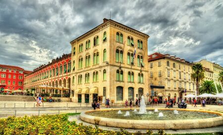 Buildings in the historic centre of Split - Croatiaのeditorial素材