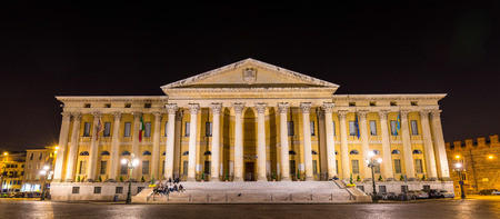 Palazzo Barbieri, a Neoclassical style palace in Veronaのeditorial素材