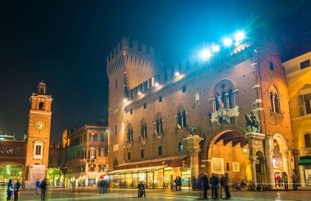 Town Hall (Palazzo Municipale) of Ferrara - Italyのeditorial素材