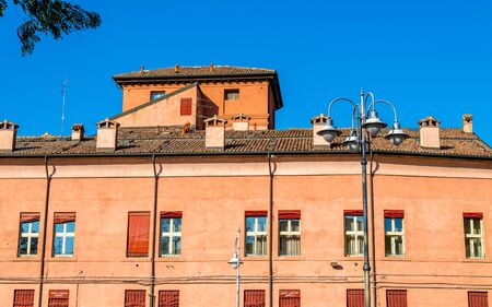 Buildings in the city centre of Ferrara - Italyのeditorial素材