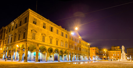 Buildings on Piazza Roma in Modena - Italyのeditorial素材