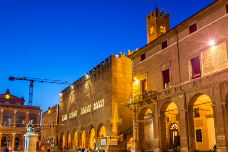 Municipal buildings on Piazza Cavour in Rimini - Italyのeditorial素材