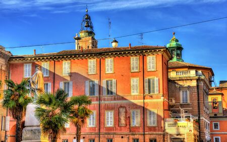 Giuseppe Garibaldi square in Ravenna - Italy