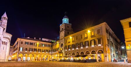 The Communal Palace, the town hall of Modena - Italyのeditorial素材