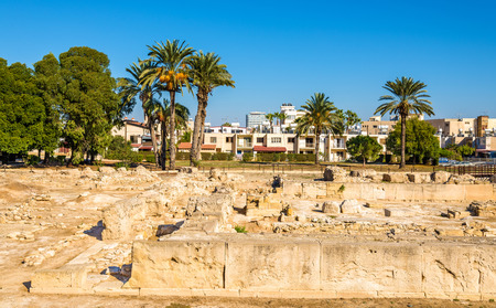 Ancient Kition, an archaeological site in Larnaca - Cyprusのeditorial素材