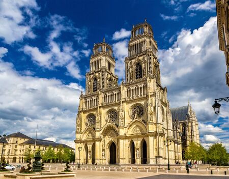 View of Orleans Cathedral - France, region Centreの写真素材