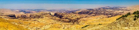 Panorama of the Wadi Musa mountains near Petra - Jordanの写真素材