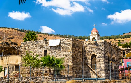 The Greek Orthodox Church in Tiberias - Israelの写真素材