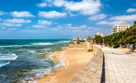 Seaside promenade in Acre - Israel, Northern Districtの写真素材