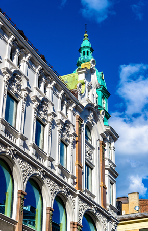 Buildings in the city centre of Oslo, the Capital of Norwayの写真素材
