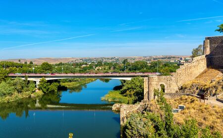 Puente de la Cava, a bridge in Toledo - Spainの写真素材