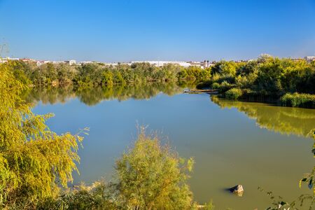 The Guadalquivir river in Cordoba - Spain, Andalusiaの写真素材