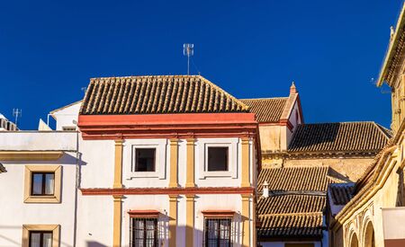 View of typical houses in Cordoba - Spain, Andalusiaの写真素材