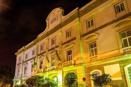 Palacio de la Aduana, a government building in Cadiz - Spain, Andalusiaの写真素材
