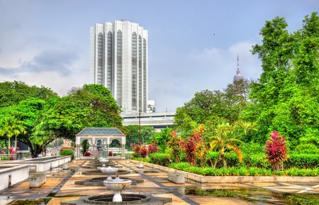 View from National Mosque of Malaysia in Kuala Lumpurの写真素材