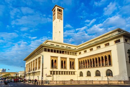 Government building in Casablanca, Moroccoの写真素材