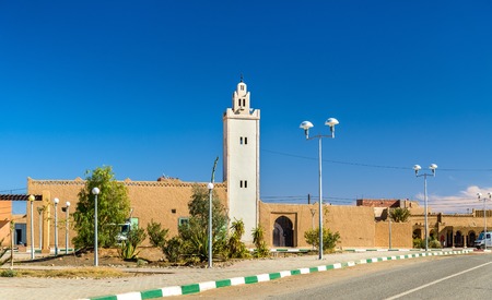 Mosque in Merzouga, a village in the Sahara desert. Moroccoの写真素材
