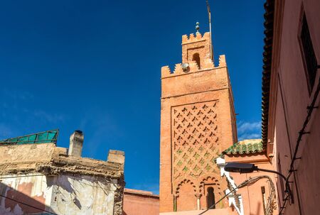 Buildings in Medina of Marrakesh,   Moroccoの写真素材