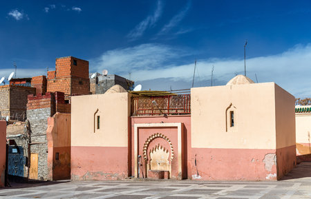 Zaouia de Sidi Bel Abbes in Marrakesh, Moroccoの写真素材