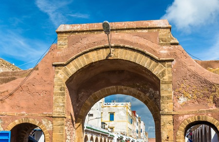 Gate in the old town of Essaouira, Moroccoの写真素材