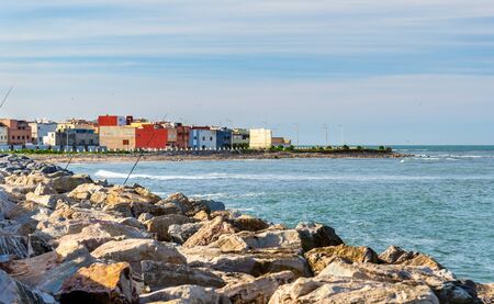 Cityscape of El Jadida town in Moroccoの写真素材