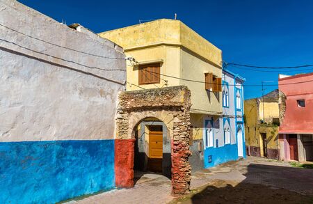 Houses in Azemmour town, Moroccoの写真素材