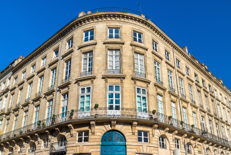 Buildings in the historic centre of Bordeaux, Franceの写真素材