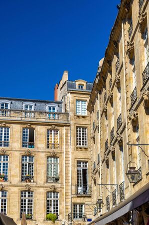 Buildings in the historic centre of Bordeaux, Franceの写真素材