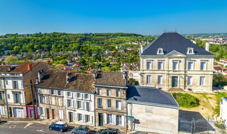 Historic buildings in Angouleme, Franceの写真素材