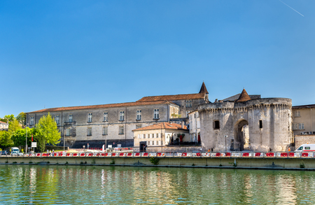 Saint Jacques Gate in Cognac, Franceの写真素材