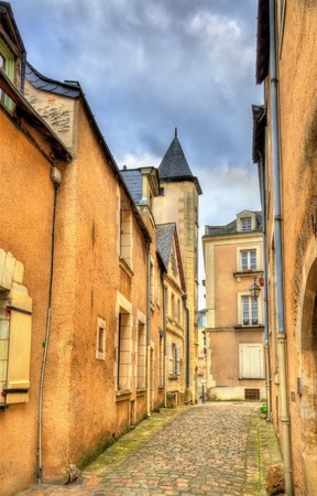 Buildings in the old town of Angers, Franceの写真素材