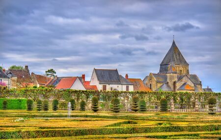 Garden of the Chateau de Villandry - the Loire Valley, Franceの写真素材