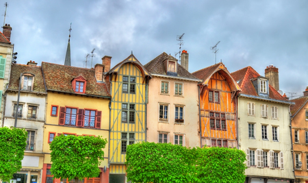 Traditional houses in Troyes, France