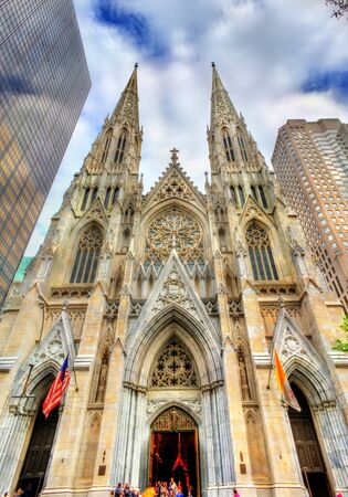The Cathedral of St. Patrick in Manhattan, New York Cityの写真素材