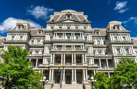 The Eisenhower Executive Office Building, a US government building in Washington, D.C.の写真素材